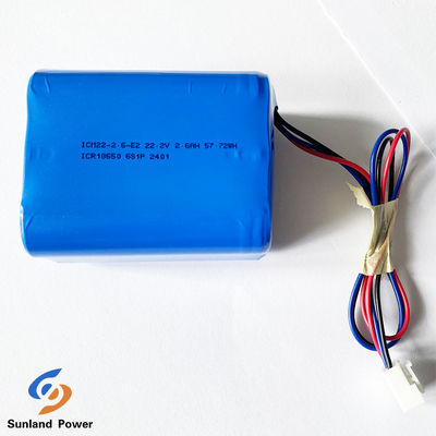 Bateria litowa głośnikowa ICR18650 6S1P 22.2V 2.6AH