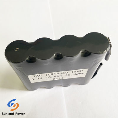 Akumulator 18650 1S4P 3.7V 10.4Ah Litowo-jonowa bateria do ognia Panel z niklem tab